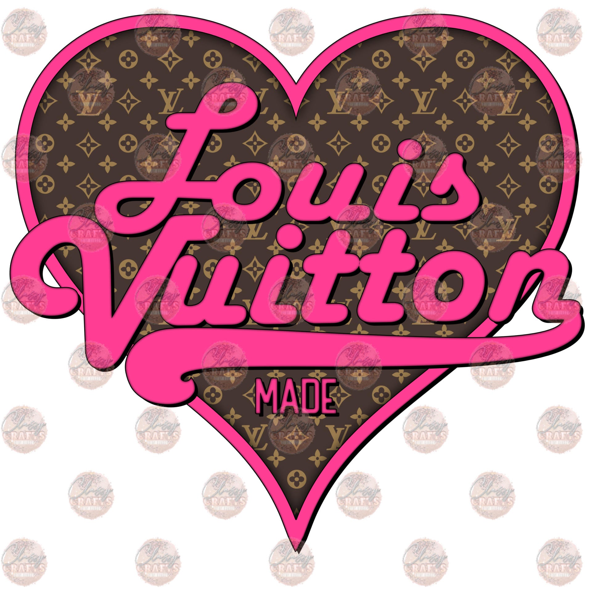 Louis Vuitton Sublimation Design Ready to Press