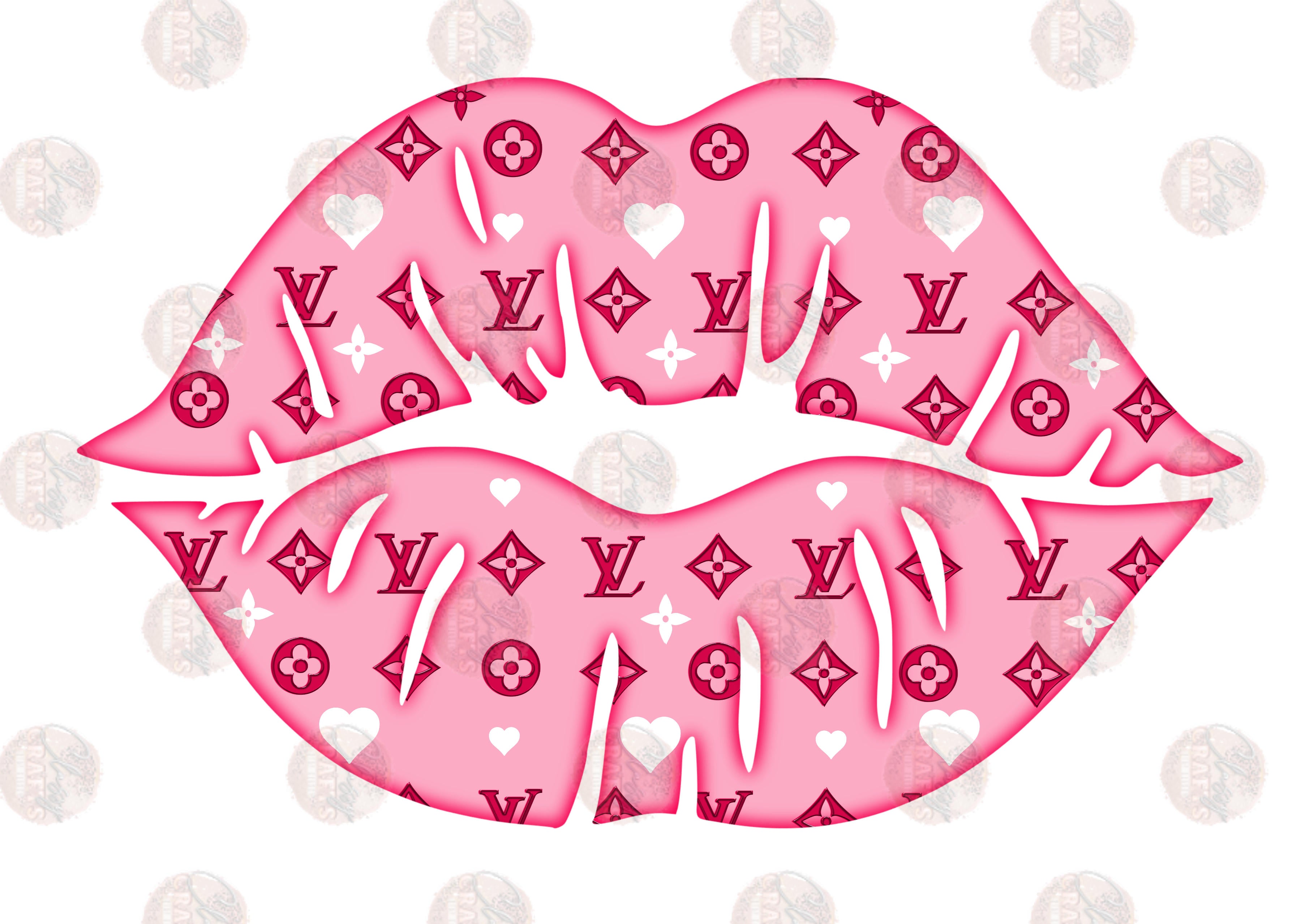 Lips L.V./ Dark Pink-Sublimation Transfer – Classy Crafts