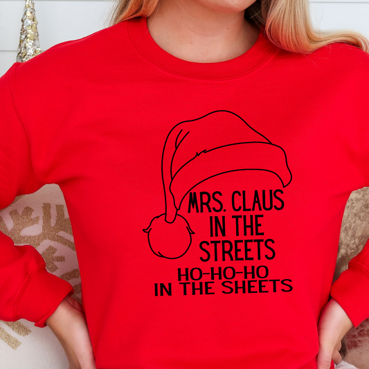 Mrs. Claus In The Streets - Screen Print Transfer