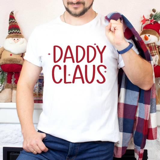 Daddy Claus   - SINGLE COLOR - Screen Print Transfer