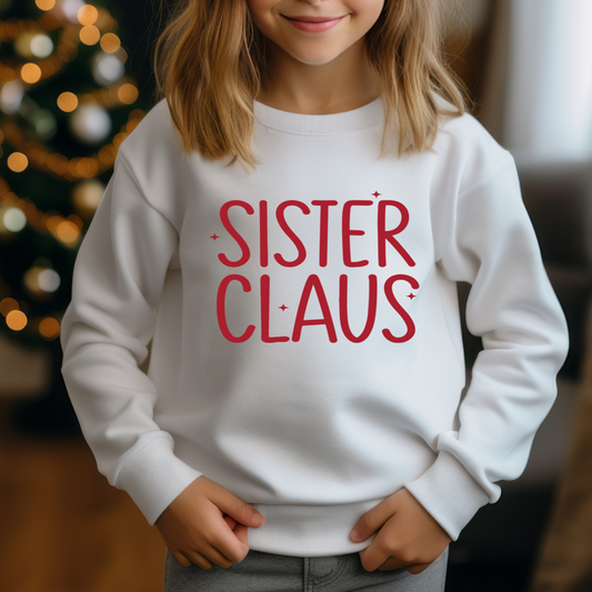 Sister Claus   - SINGLE COLOR - Screen Print Transfer