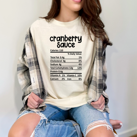 Cranberry Sauce   - SINGLE COLOR - Screen Print Transfer