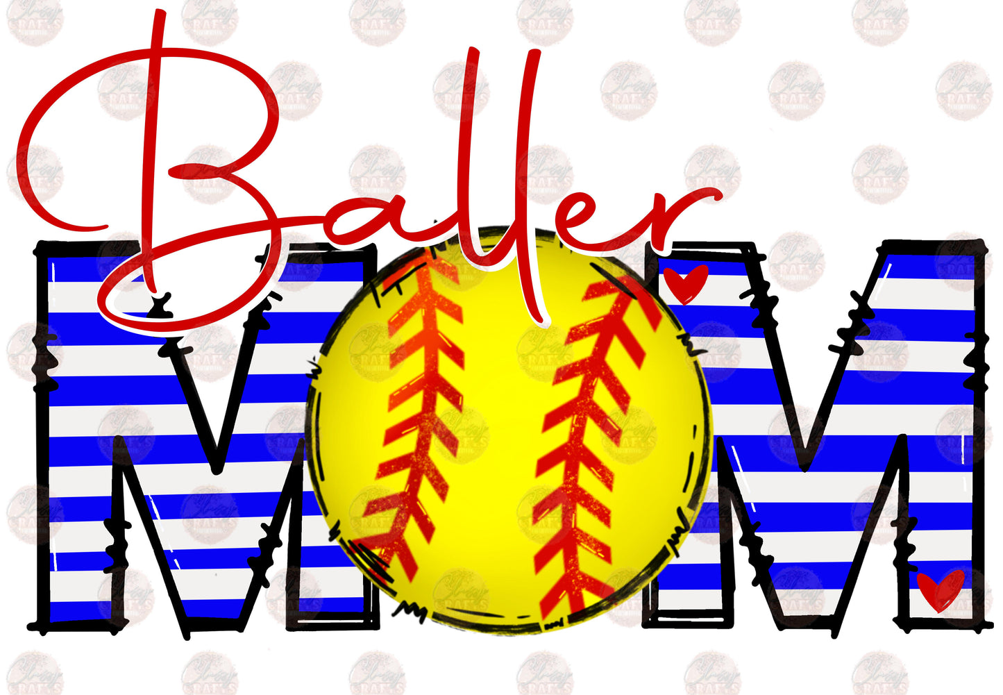 Baller Mom Softball - Sublimation Transfer