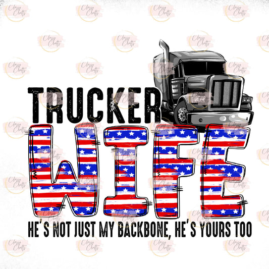 Trucker Wife - Sublimation Transfer
