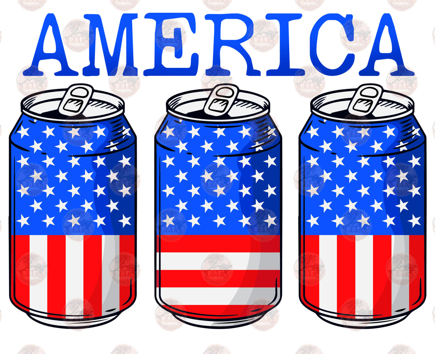 America Beer Cans - Sublimation Transfer