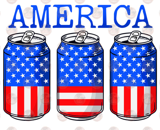 America Beer Cans - Sublimation Transfer