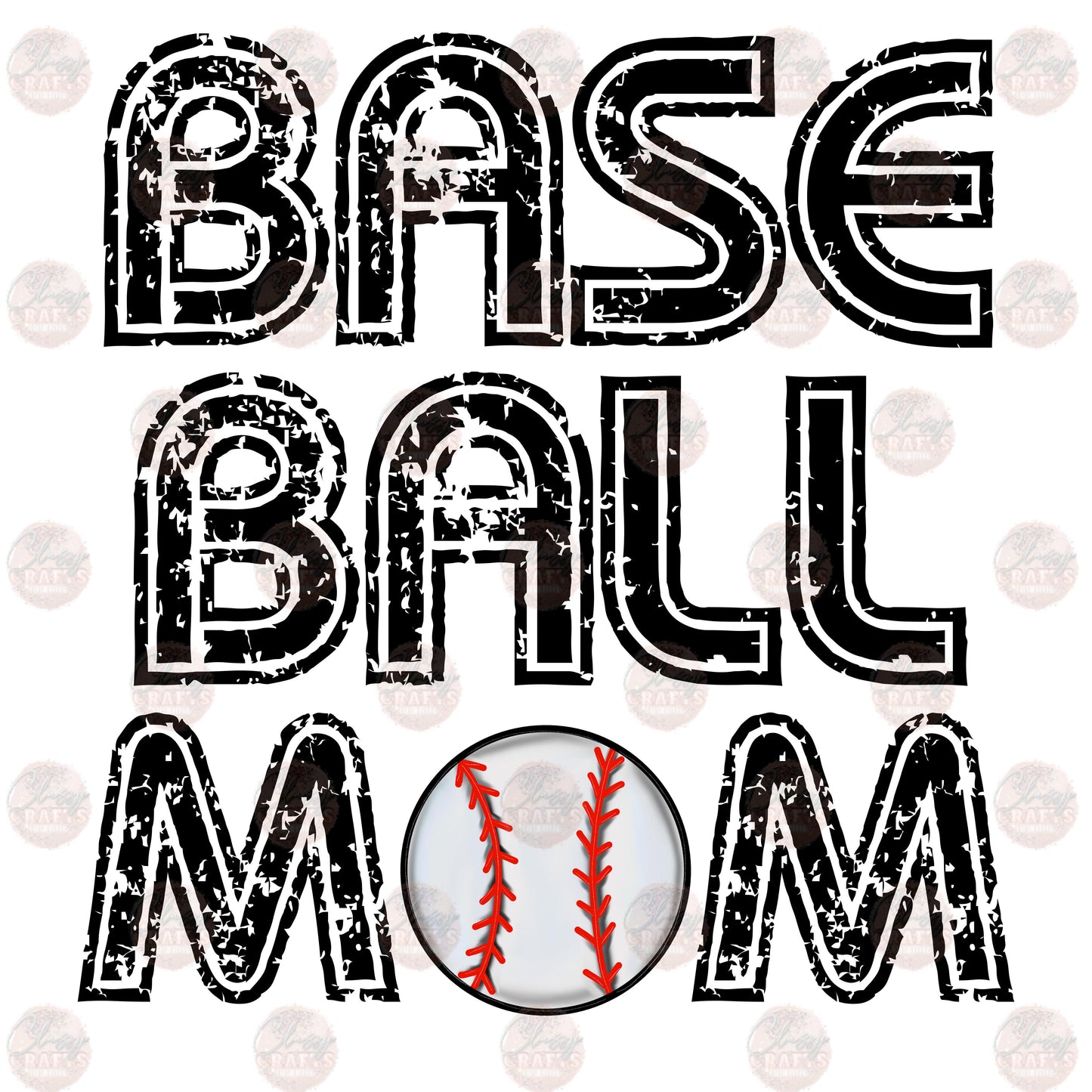 Baseball Mom 3 - Sublimation Transfer