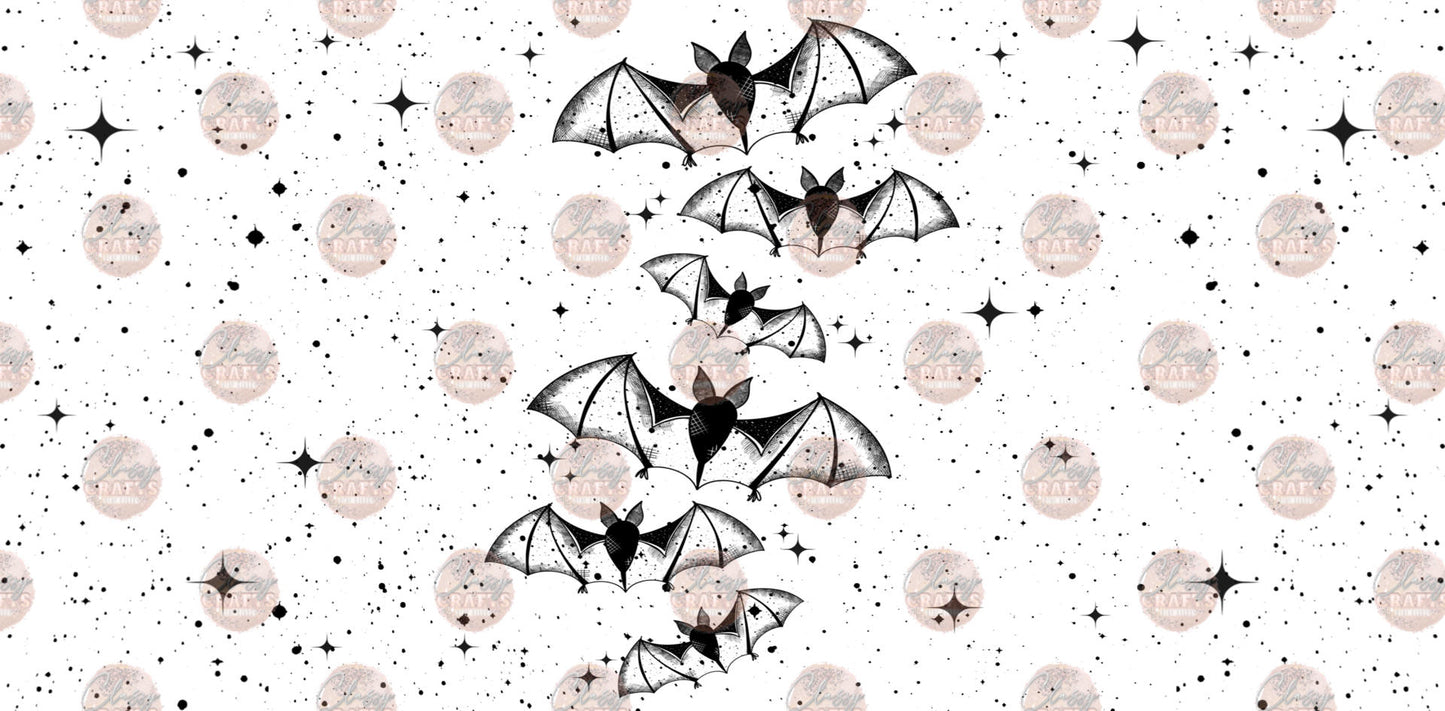 Bats Tumbler Wrap - Sublimation Transfer