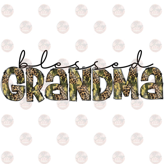 Blessed Grandma Leopard Camo - Sublimation Transfer