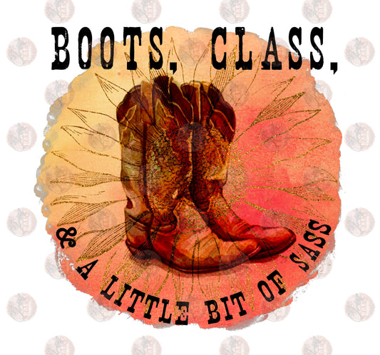 Boots Class Sass - Sublimation Transfer