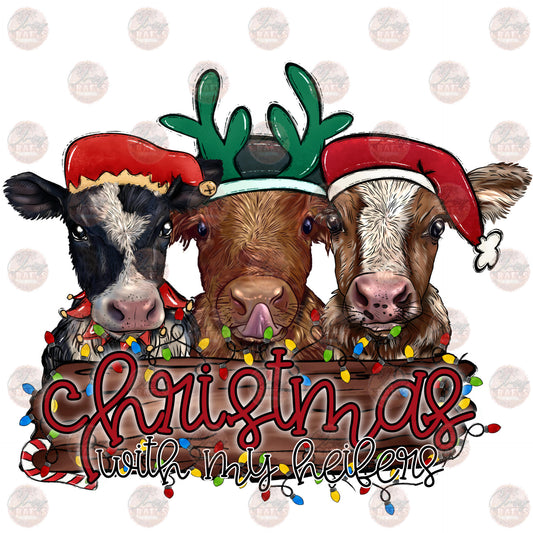 Christmas With My Heifers - Sublimation Transfer