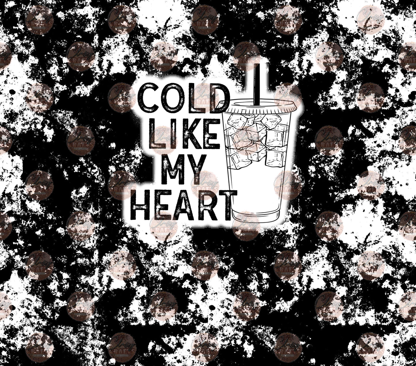 Cold Like My Heart Tumbler Wrap - Sublimation Transfer