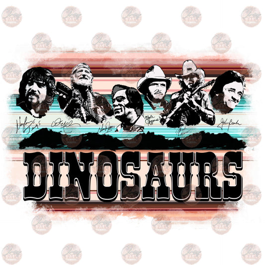 Country Music Dinosaurs - Sublimation Transfer