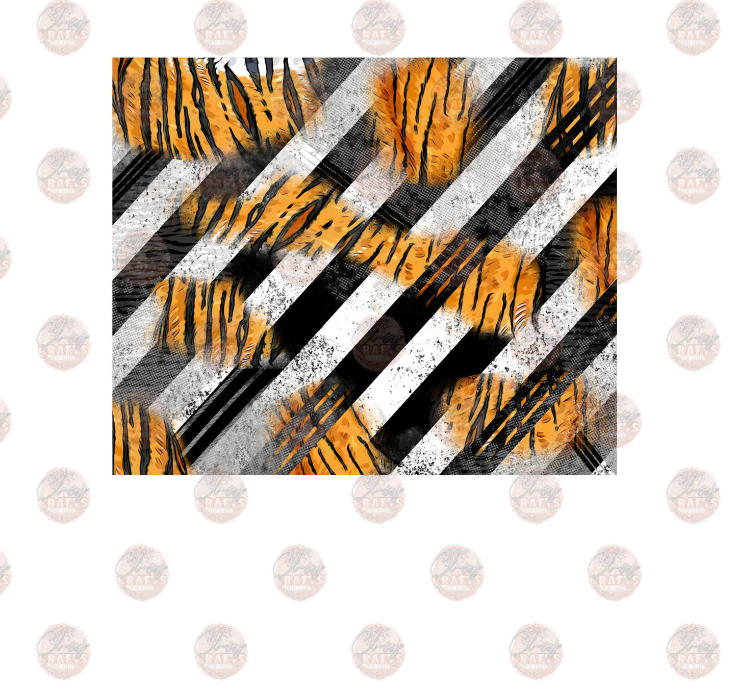 Fierce Tiger Sleeve Gray - Sublimation Transfer