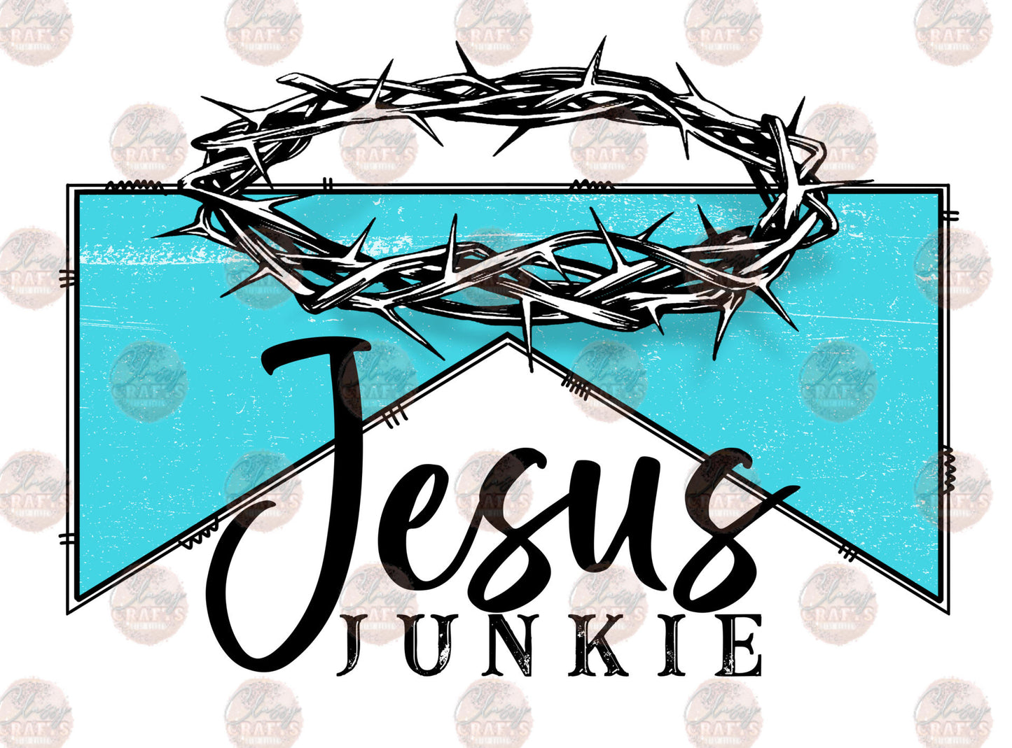 Jesus Junkie Mint- Sublimation Transfer