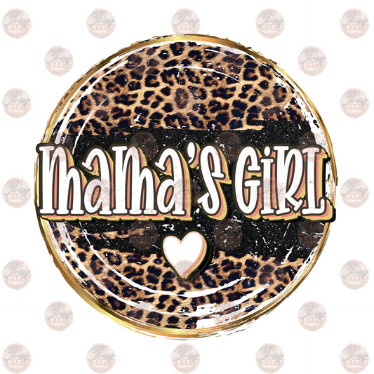 Mama's Girl Leopard Circle - Sublimation Transfer