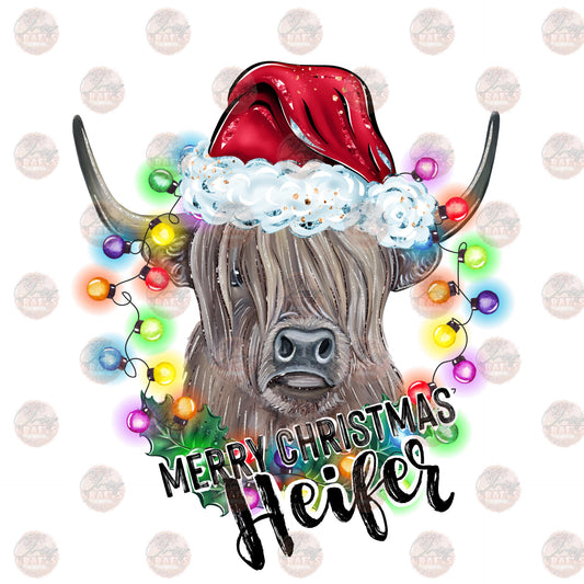 Merry Christmas Heifer- Sublimation Transfer