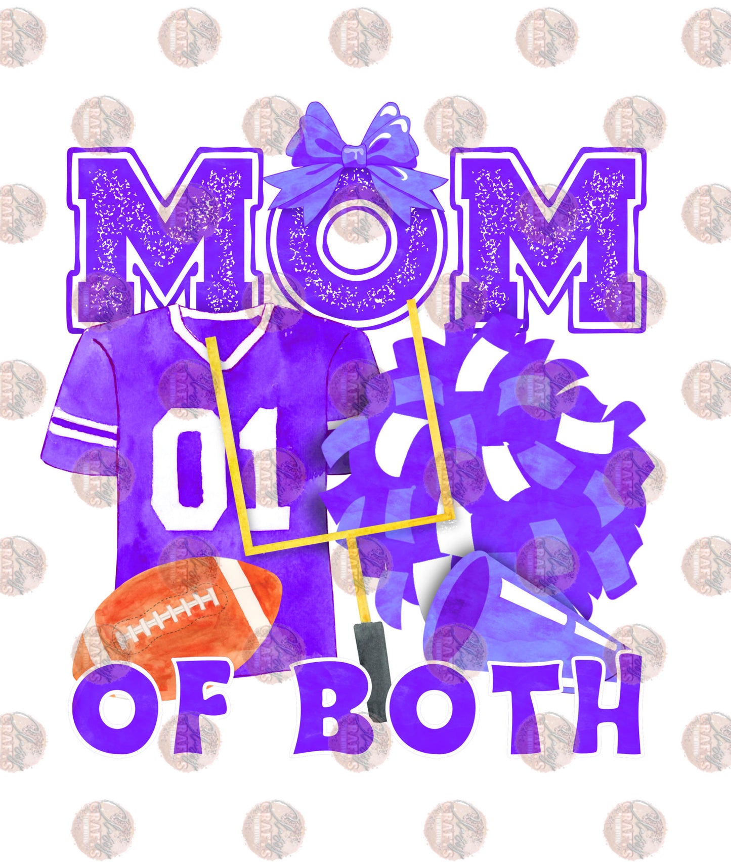 Mom Of Both Purple- Sublimation Transfer
