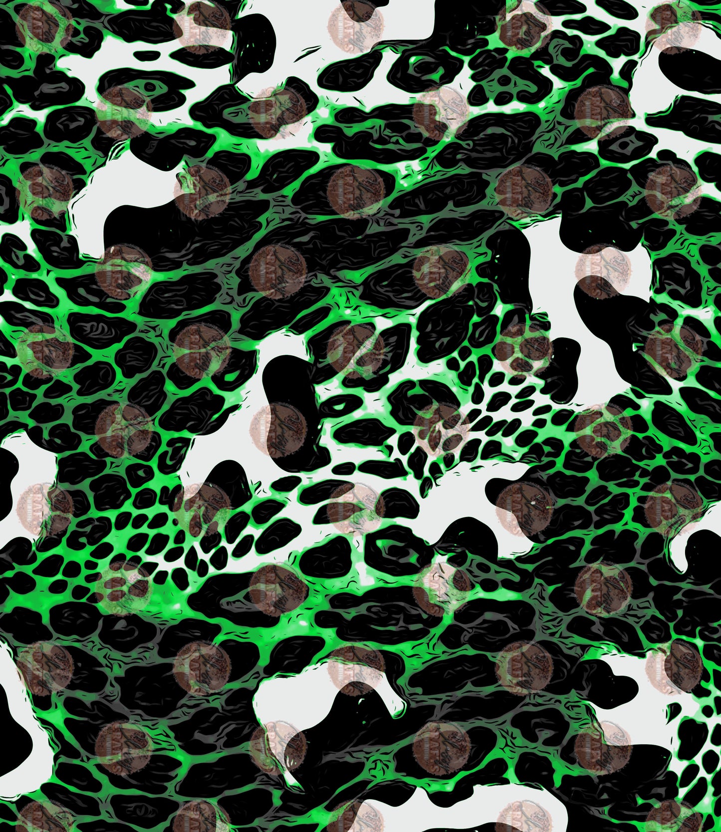 Leopard Sleeve/ Green-Sublimation Transfer