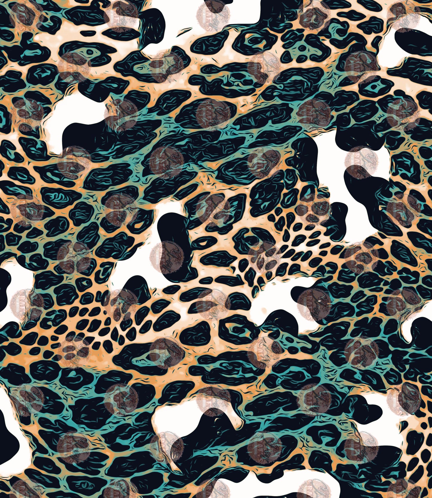 Leopard Sleeve/ Green Yellow-Sublimation Transfer