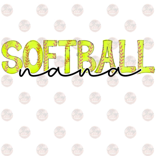 Softball Nana - Sublimation Transfer