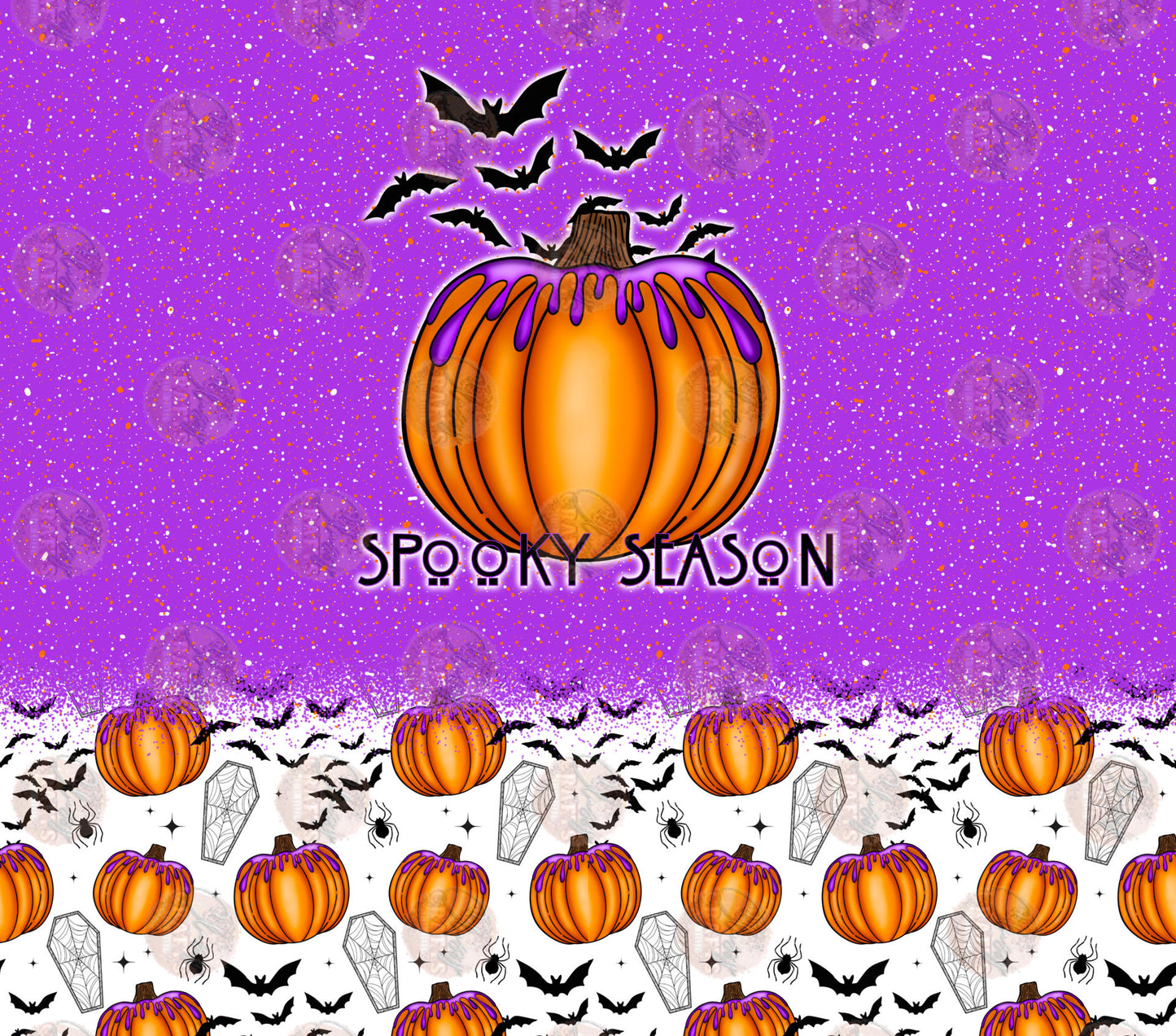 Spooky Season Tumbler Wrap - Sublimation Transfer