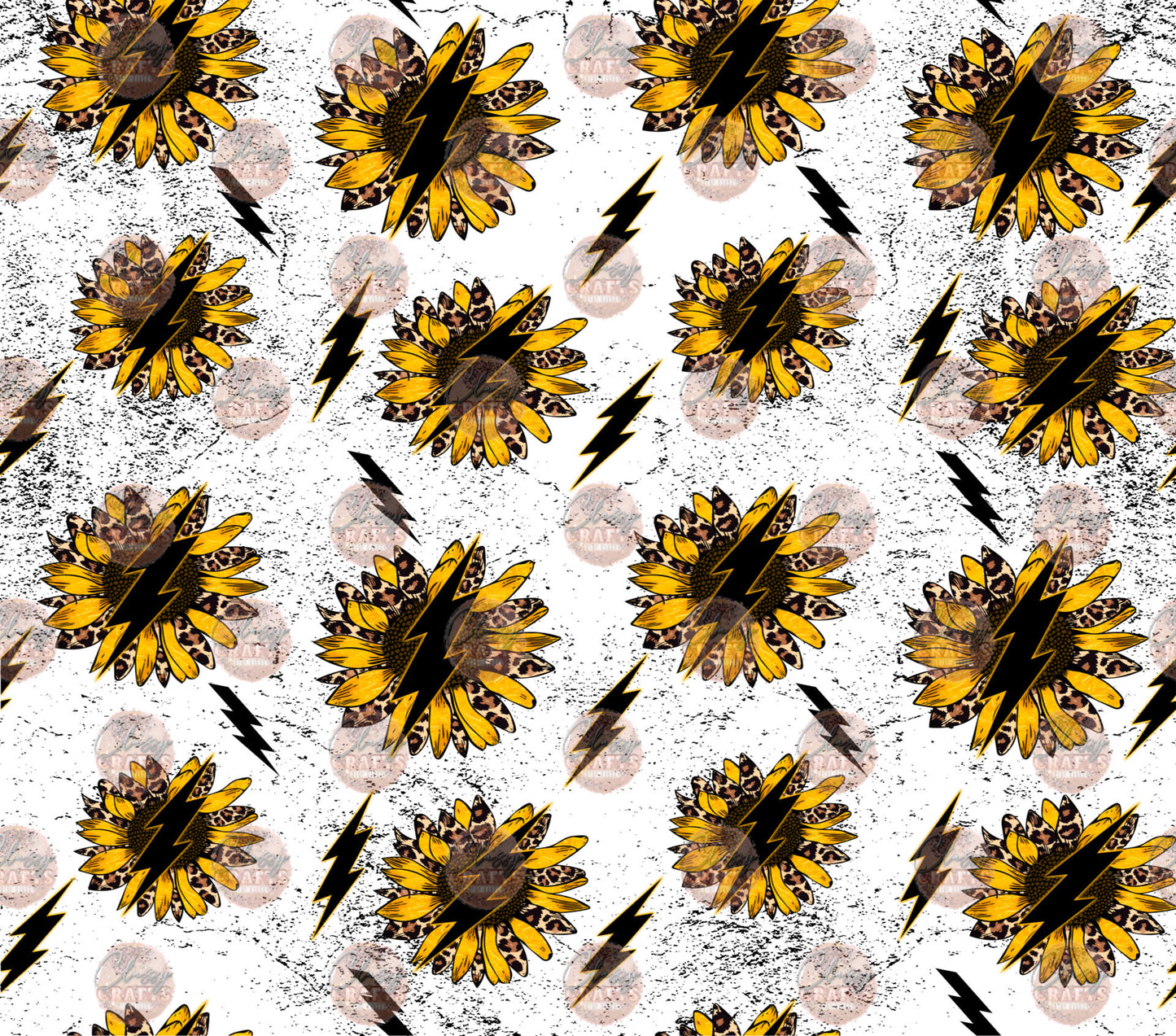 Sunflower Bolt 1 Seamless Wrap - Sublimation Transfer