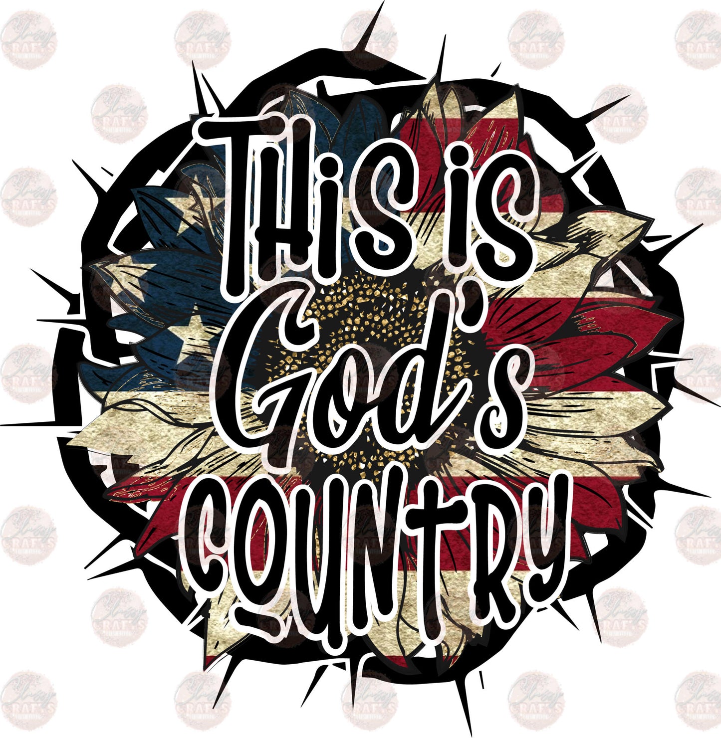 This Is Gods Country - Sublimation Transfer