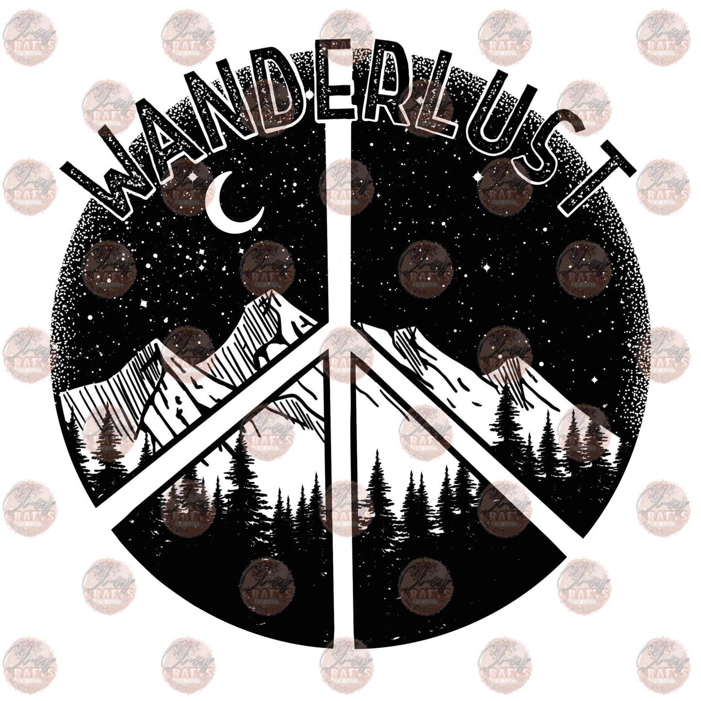 Wanderlust Peace - Sublimation Transfer