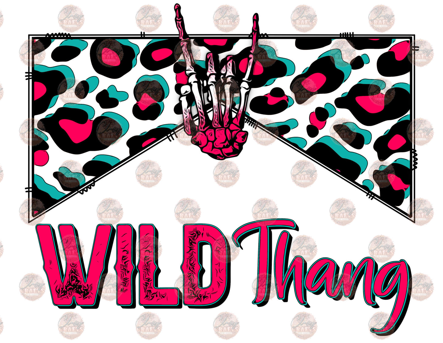 Wild Thang Rock On - Sublimation Transfer