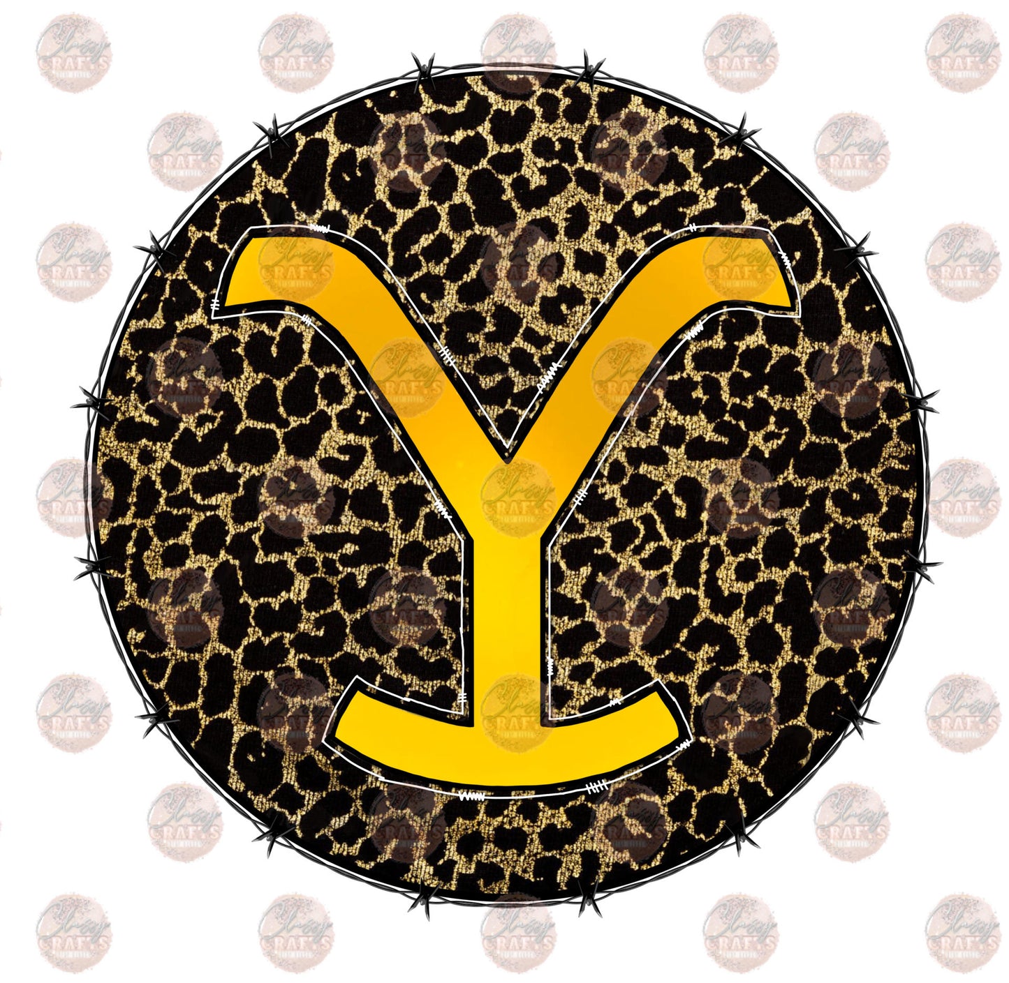 Y.S. Leopard Circle - Sublimation Transfer