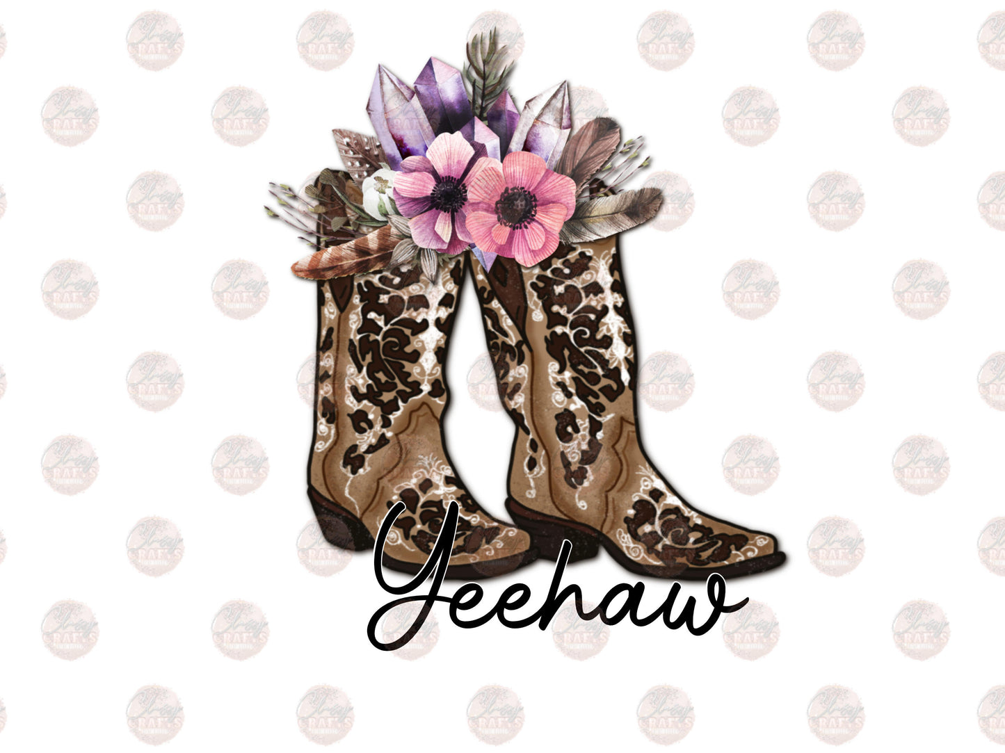 Yeehaw  Boots - Sublimation Transfer