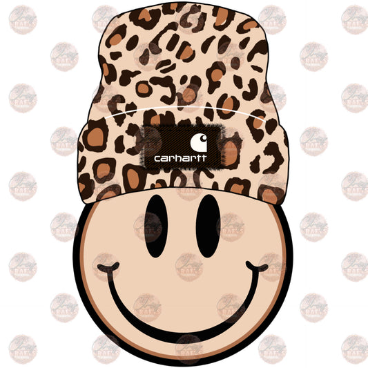 Leopard Beanie Smile - Sublimation Transfer